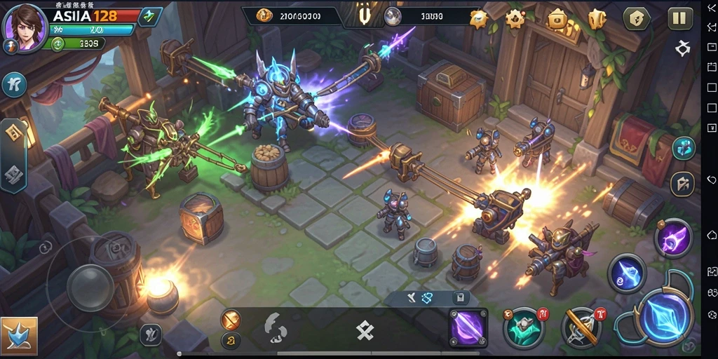 Tampilan utama gameplay ASIA128 yang mengasyikkan dan interaktif.