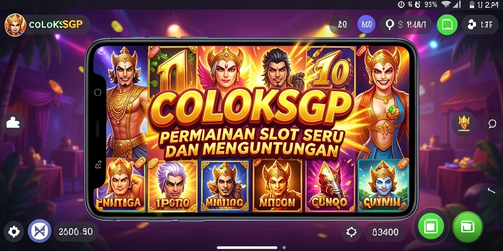 Tampilan gameplay seru di COLOKSGP dengan mesin slot yang beragam.