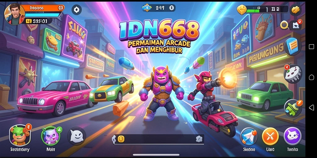 Screenshot gameplay menampilkan aksi seru dalam game Arcade.