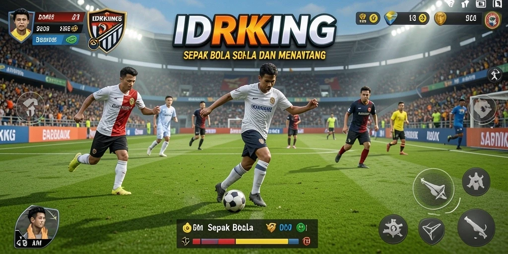 Tampilan seru permainan sepak bola di IDRKING.