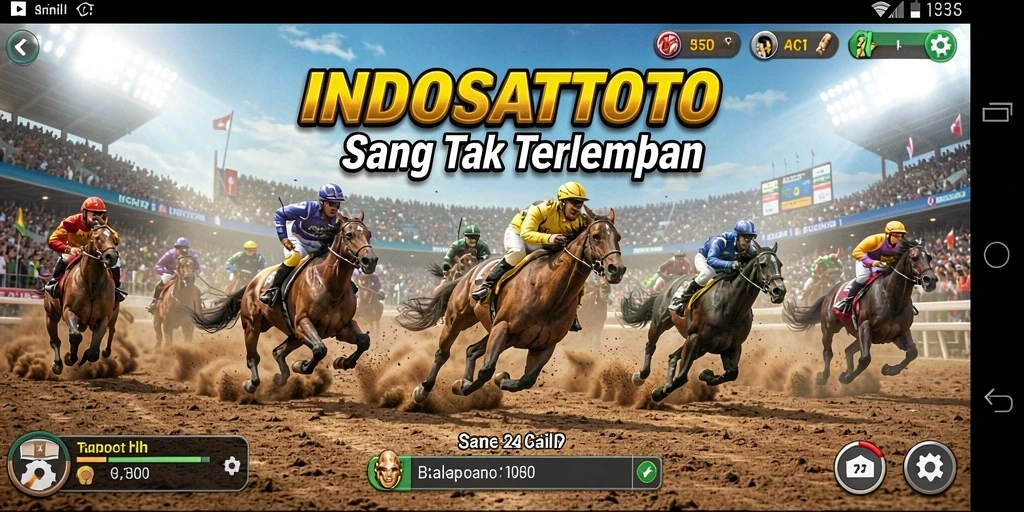 Tampilan seru gameplay balapan dari INDOSATTOTO.