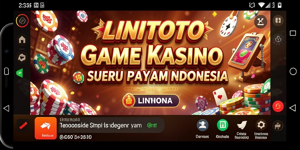 Tampilan menawan dari gameplay LINITOTO di Kasino.