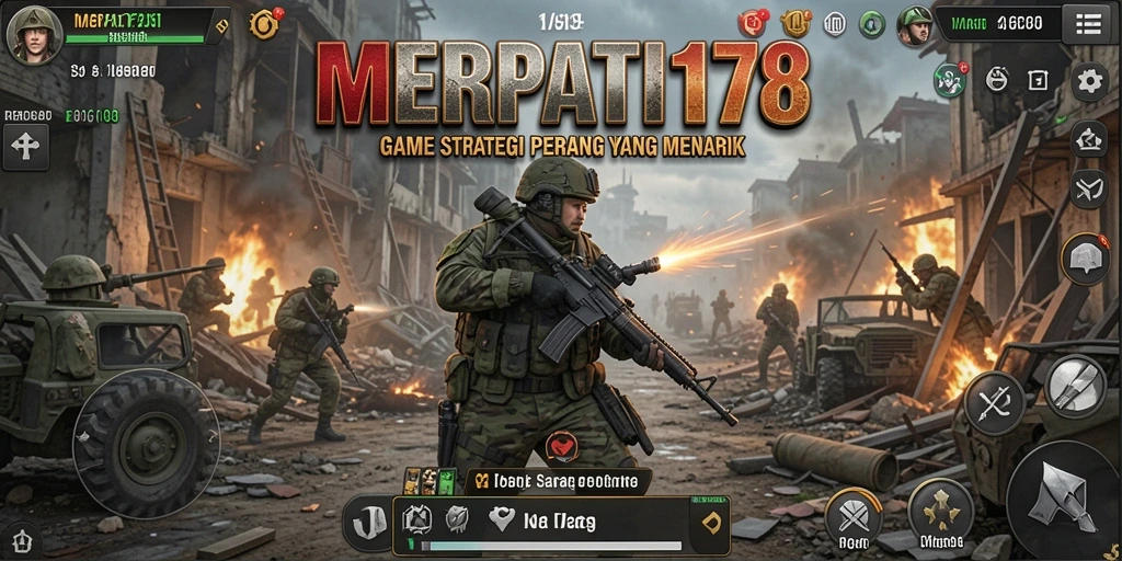 Tampilan gameplay yang mendebarkan dan strategi perang yang menarik.