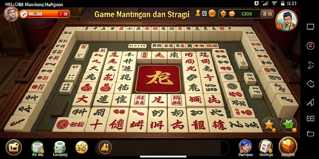Screenshot gameplay <strong>MILO88</strong> menampilkan keseruan bermain Mahjong.