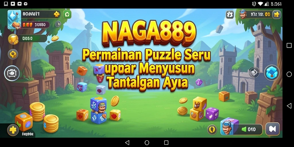 Tangkapan layar NAGA889 menampilkan gameplay puzzle yang seru dan menantang.
