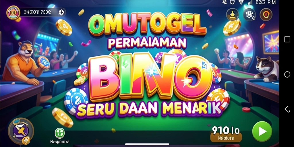 Screenshot gameplay OMUTOGEL menunjukkan keseruan permainan Bingo.
