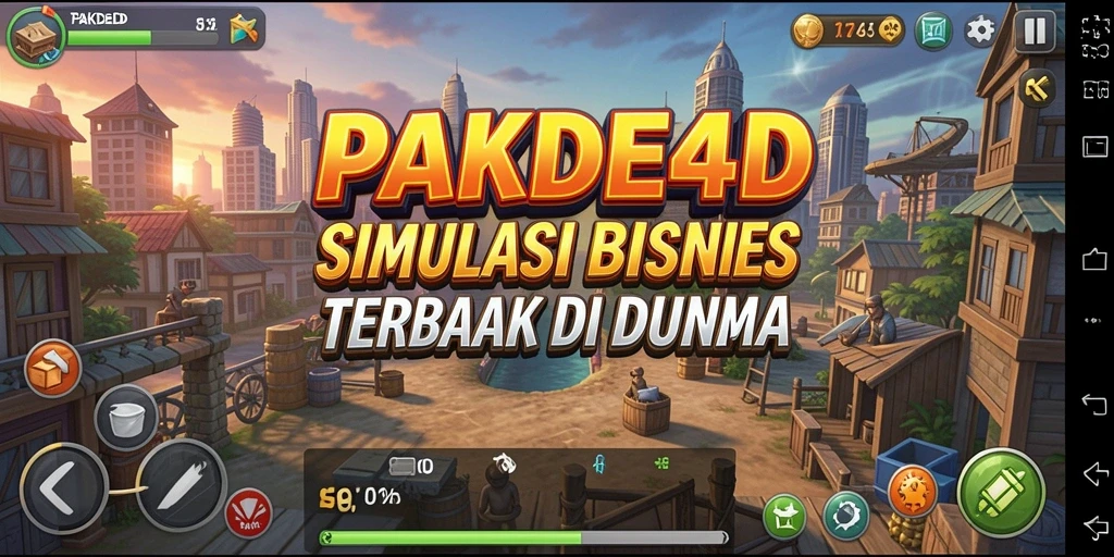 Tampilan menarik dari gameplay simulasi bisnis PAKDE4D.