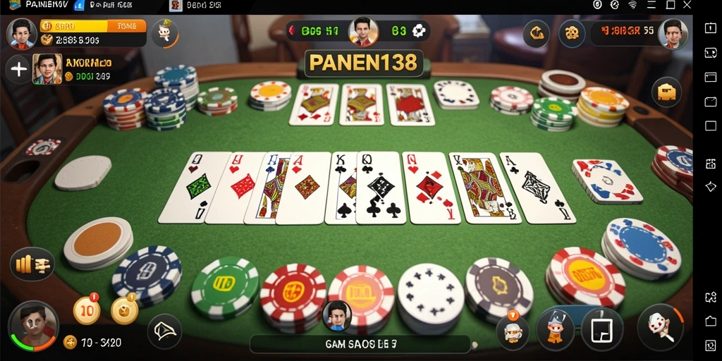 Tampilan gameplay Gaple yang menarik dan interaktif.
