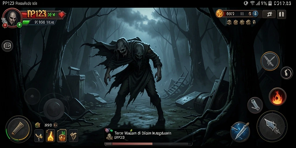 Gameplay menegangkan dari PP123 di tengah malam yang mencekam.