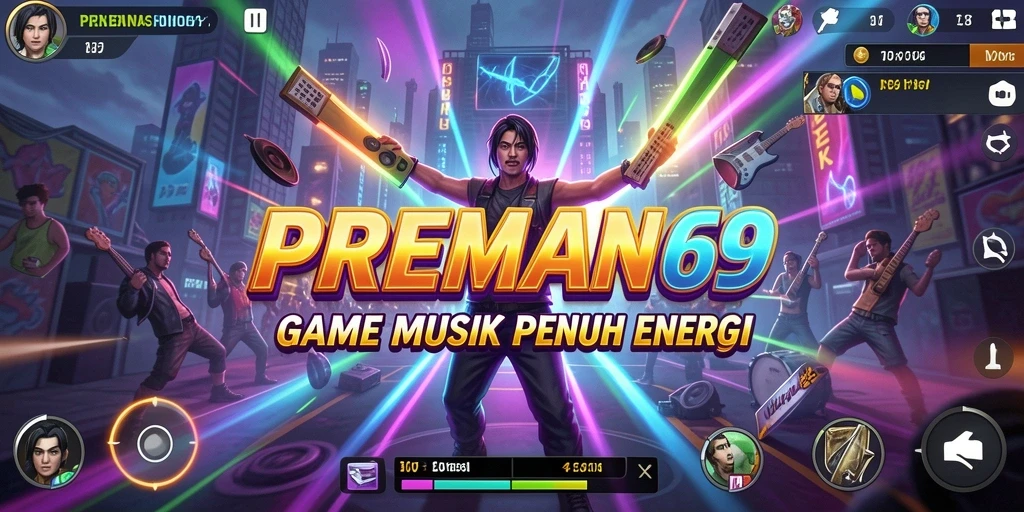 Tampilan gameplay seru dari PREMAN69 yang menguji kecepatan dan ketepatan pemain.