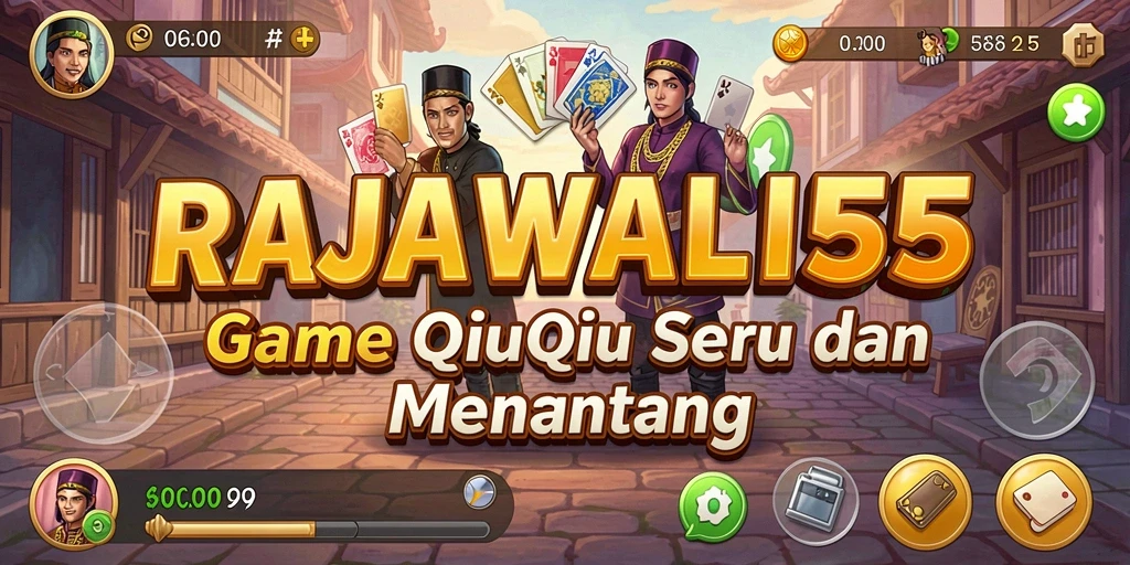 Screenshot gameplay RAJAWALI55 yang menampilkan aksi QiuQiu.