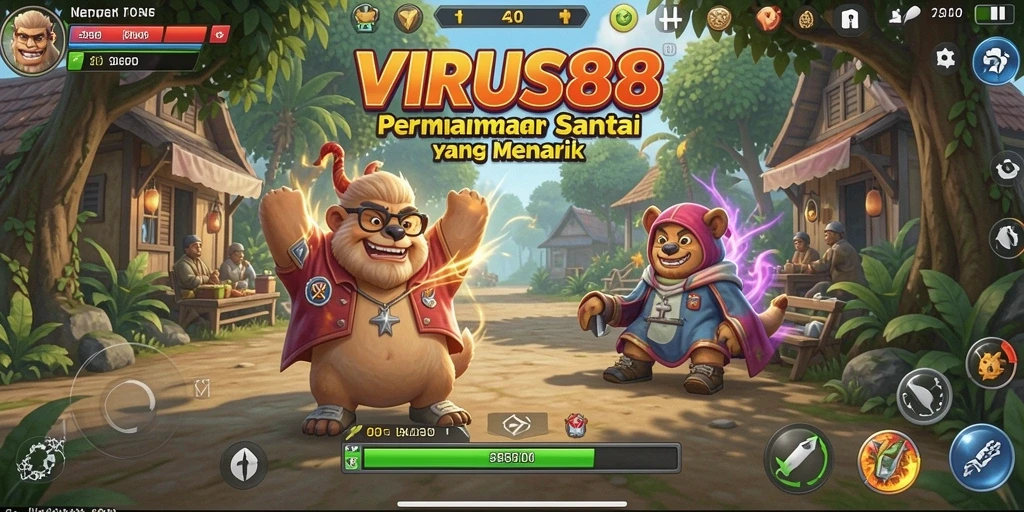Gameplay menarik di VIRUS88 dengan tantangan virus yang seru.