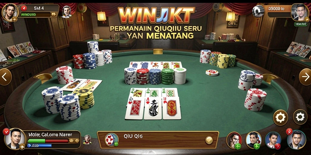 Tampilan gameplay QiuQiu yang memukau dan interaktif.