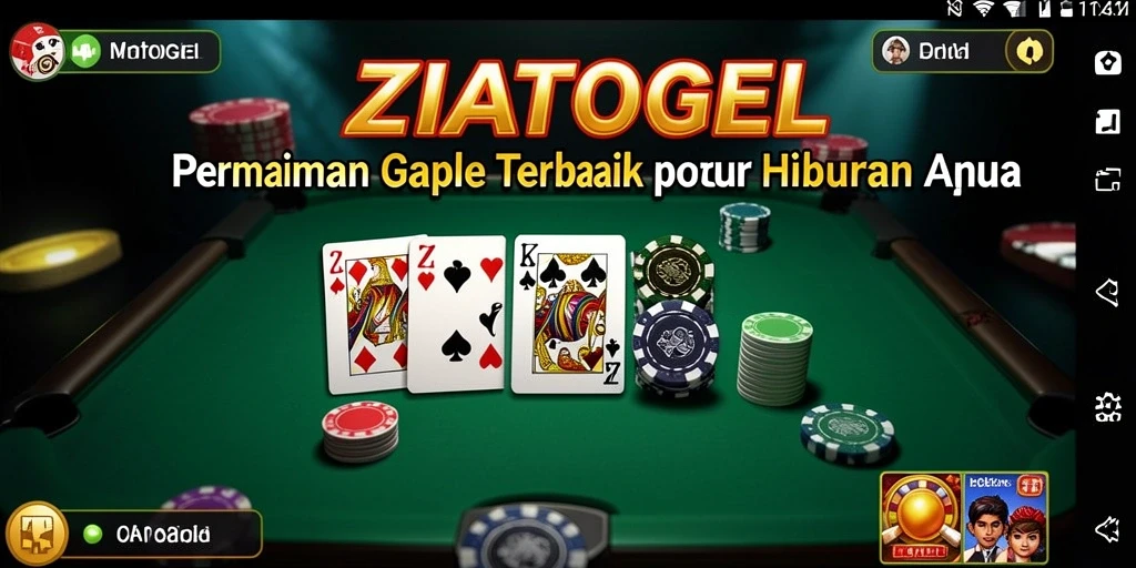 Screenshot gameplay ZIATOGEL yang menunjukkan keseruan bermain Gaple.